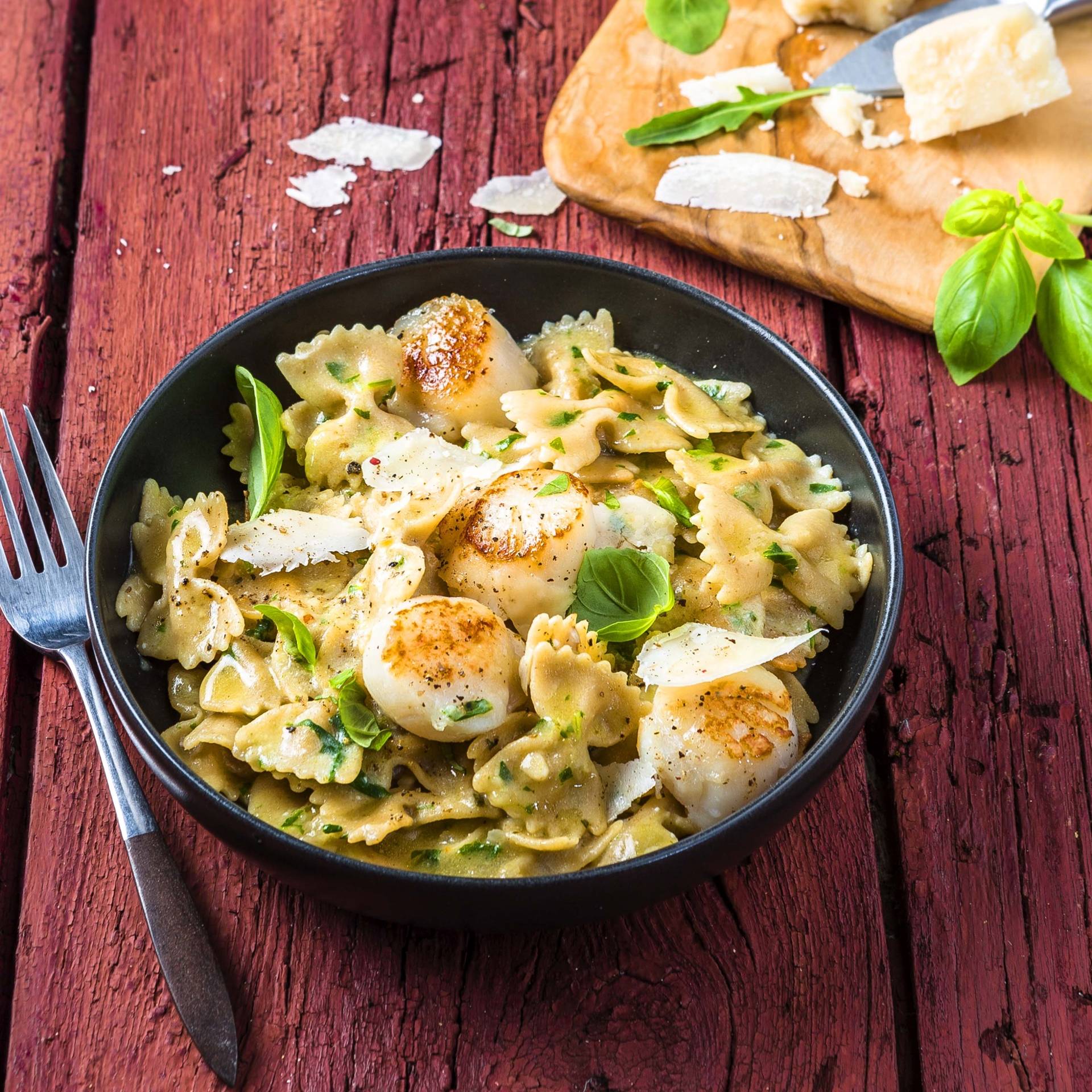 Risotto de farfalle con vieiras - Receta Actifry Genius XL 2in1 | Tefal