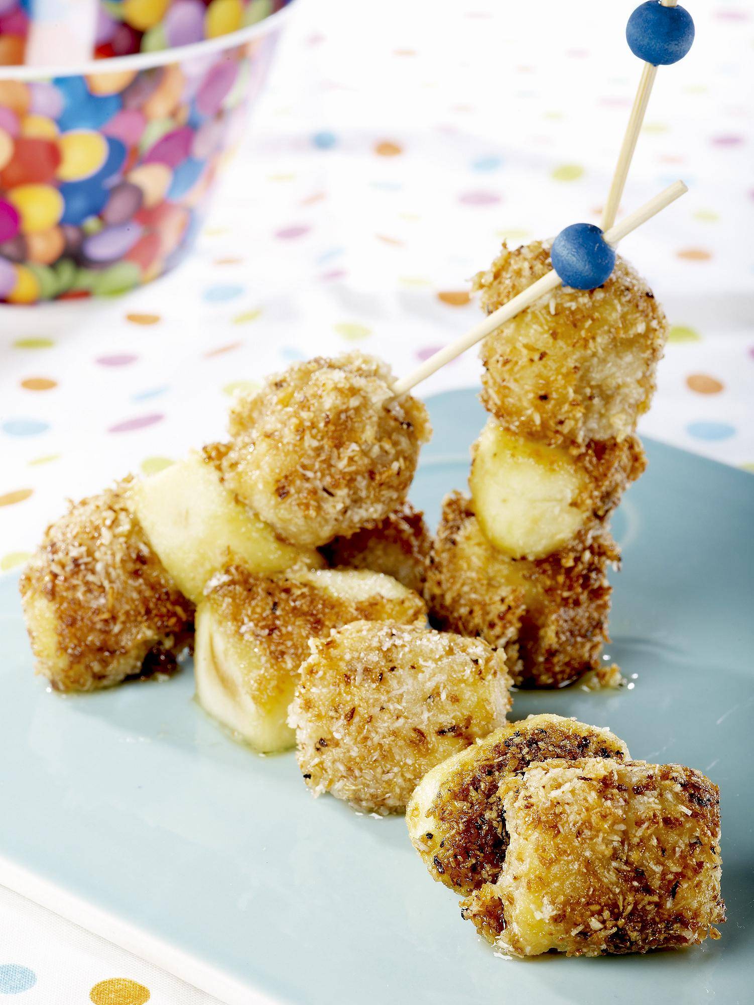 Manzanas y plátanos ActiFry con infusión de lima y cilantro - Receta Actifry Genius | Tefal
