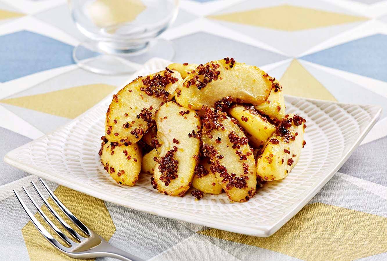 Manzanas a la miel con un toque de mostaza de grano entero - Receta Actifry Express 1kg | Tefal