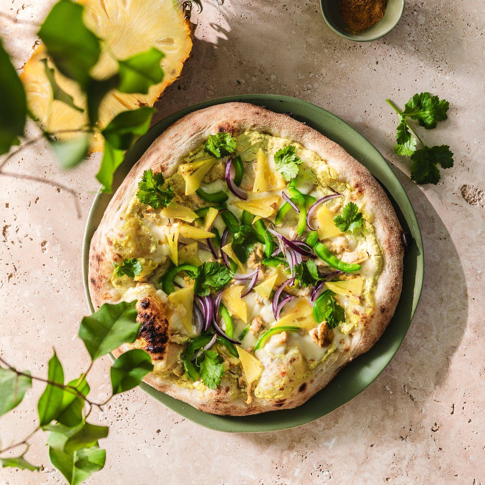 Pizza hawaiana de pollo - Receta Pizza Pronto | Tefal