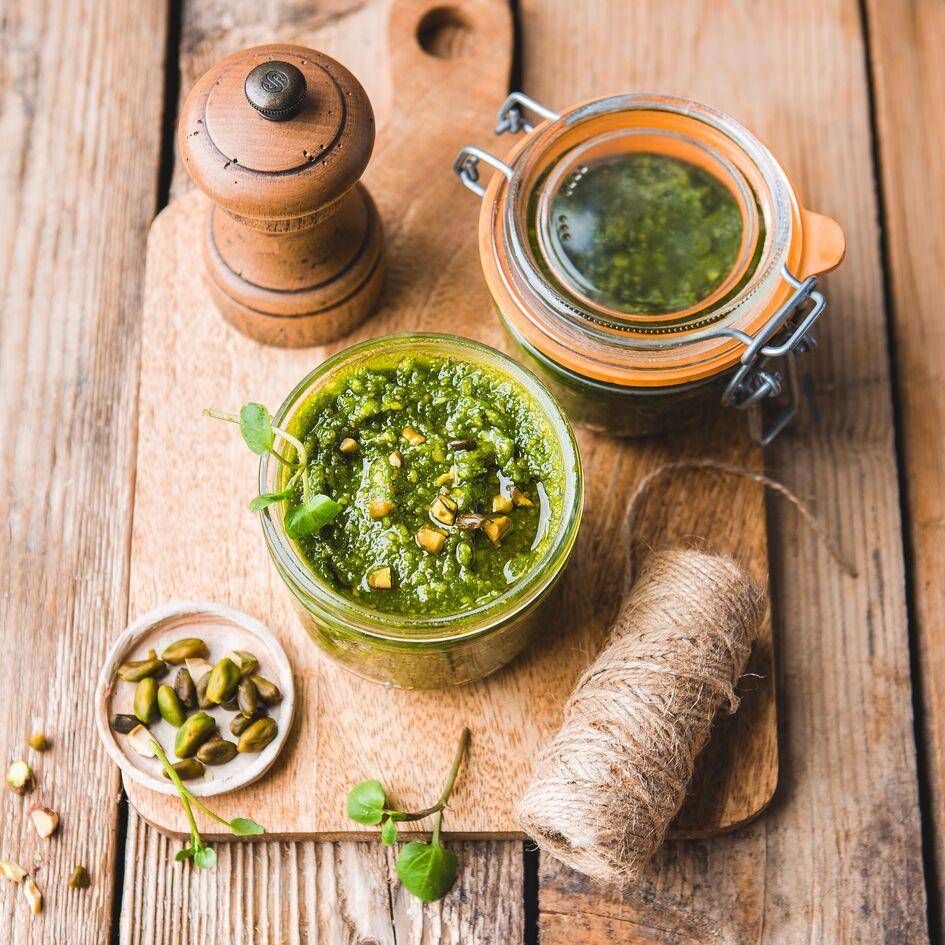 Pesto de berros con pistachos - Receta Perfectmix + | Tefal
