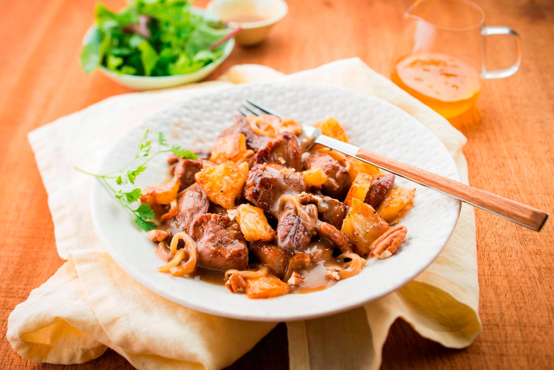 Ternera ActiFry con miel y nueces de pecán - Receta Actifry Genius | Tefal