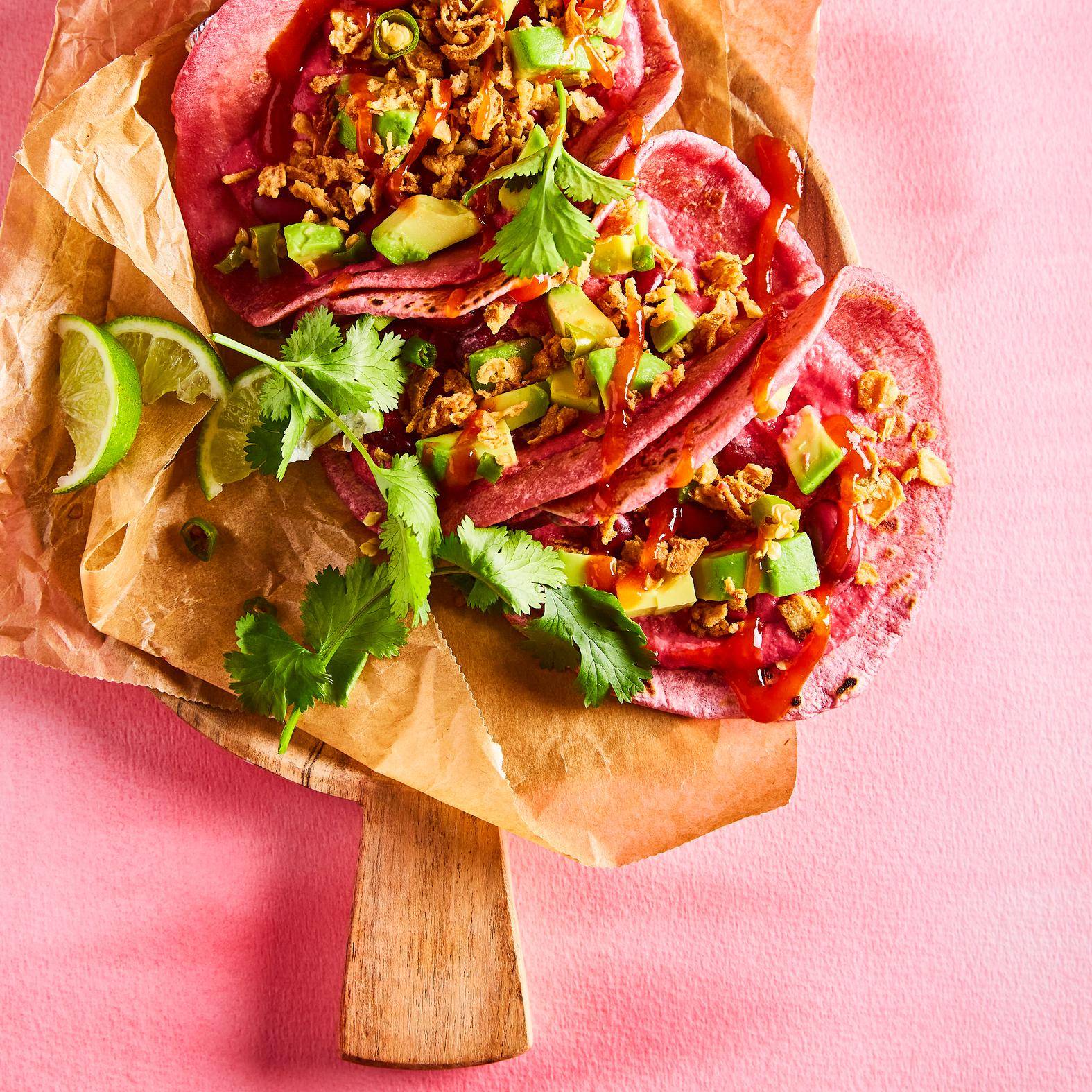 Tacos rosas de verduras - Receta undefined | Tefal