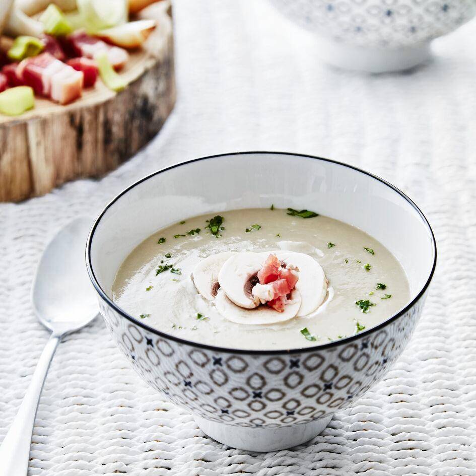 Crema de champiñones y tocino - Receta Perfectmix Cook | Tefal