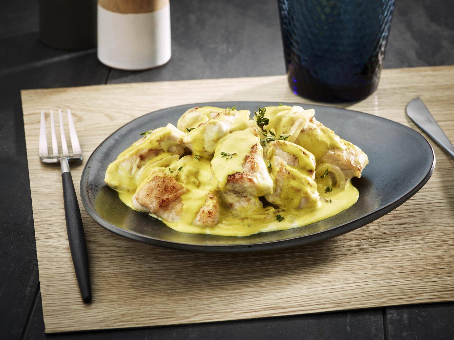 Pollo con curry y coco - Receta Actifry Smart 1kg | Tefal