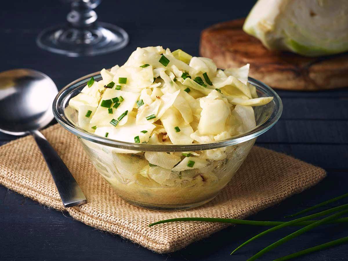 Col rizada salteada con mostaza y cebollino - Receta Actifry Genius | Tefal