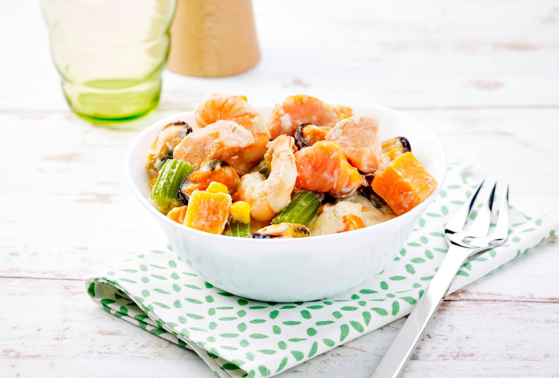 Sopa de salmón al estilo francés - Receta Actifry Express 1kg | Tefal