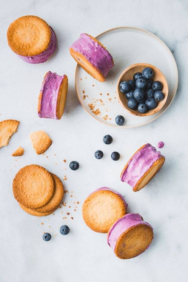Sándwich helado de arándanos - Receta Perfectmix + | Tefal