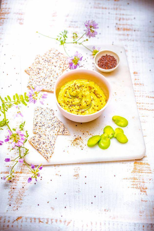 Hummus de habas con semillas de mostaza - Receta Perfectmix Cook | Tefal