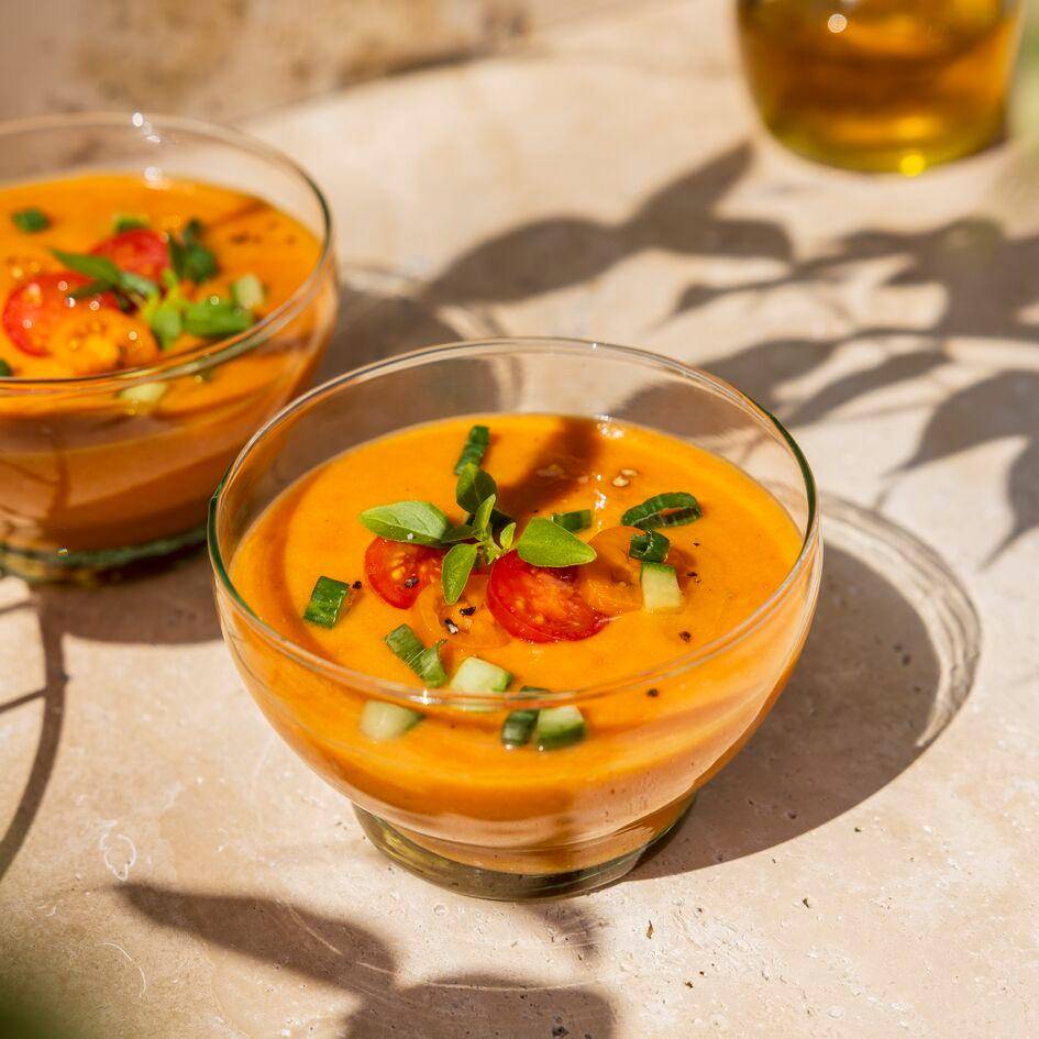 Gazpacho de tomate asado y albaricoque - Receta undefined | Tefal