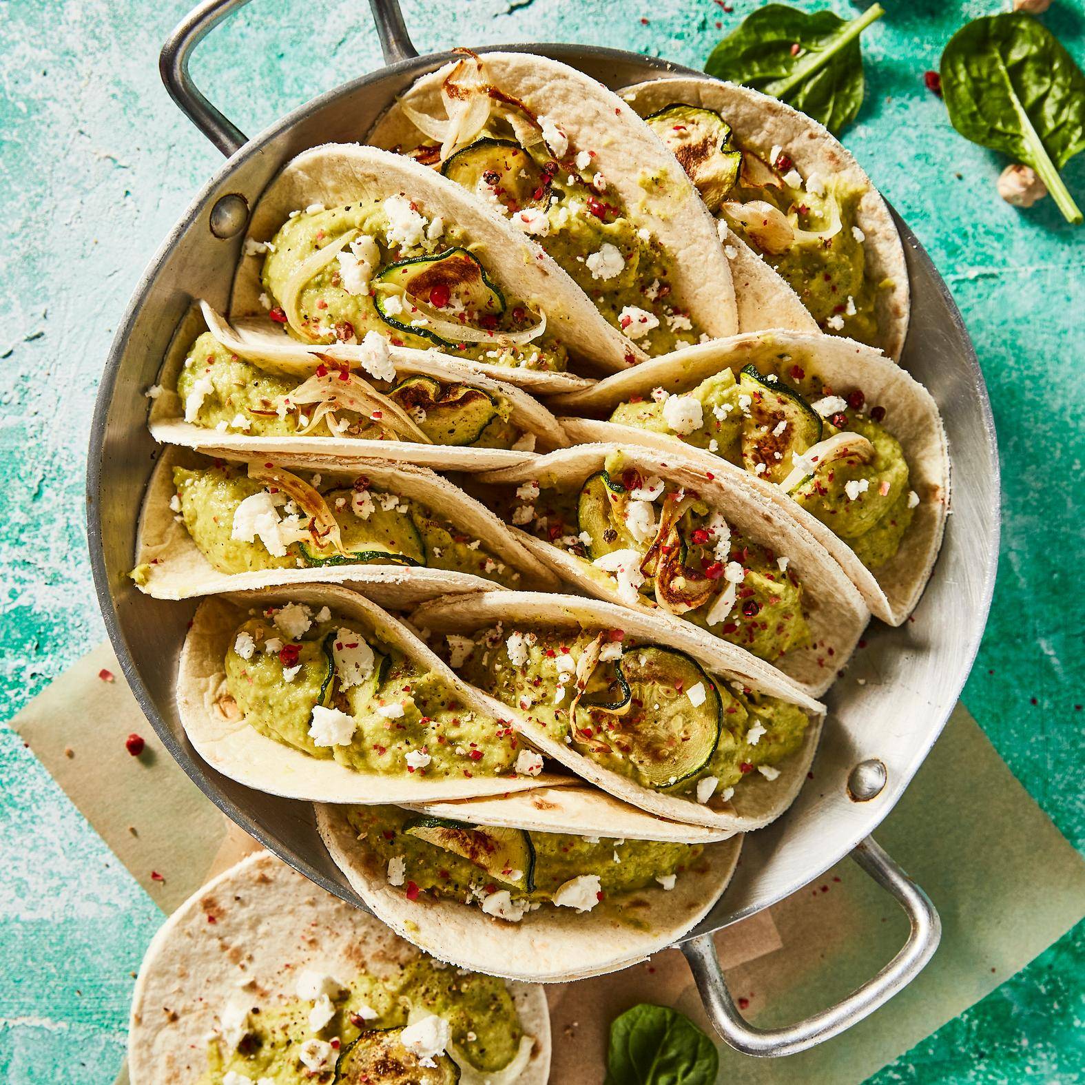 Mini quesadillas de hummus de calabacín - Receta Perfectmix + | Tefal