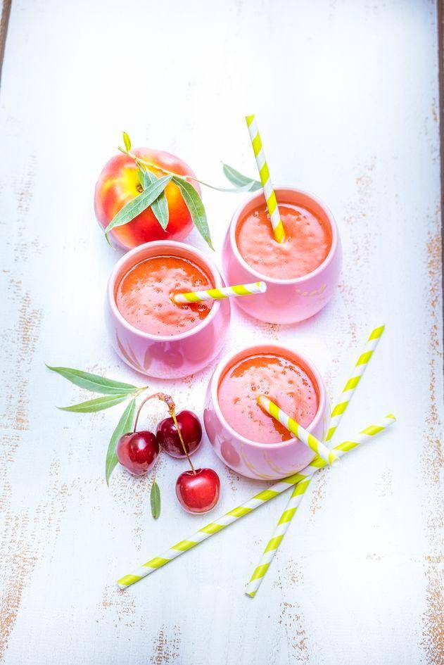 Smoothie de cerezas y nectarinas amarillas - Receta Perfectmix + | Tefal