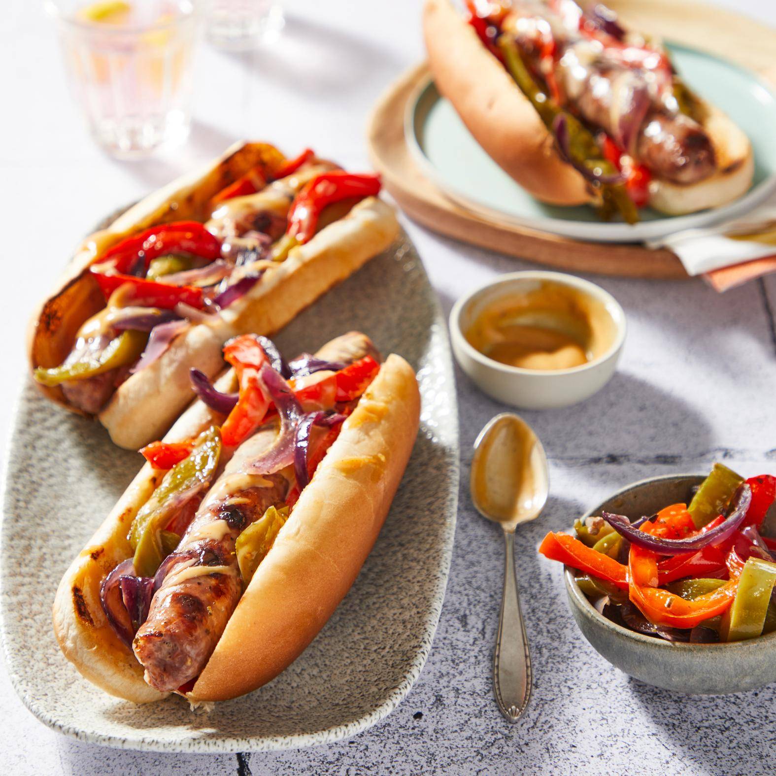 Sándwiches de salchicha y vegetales - Receta undefined | Tefal