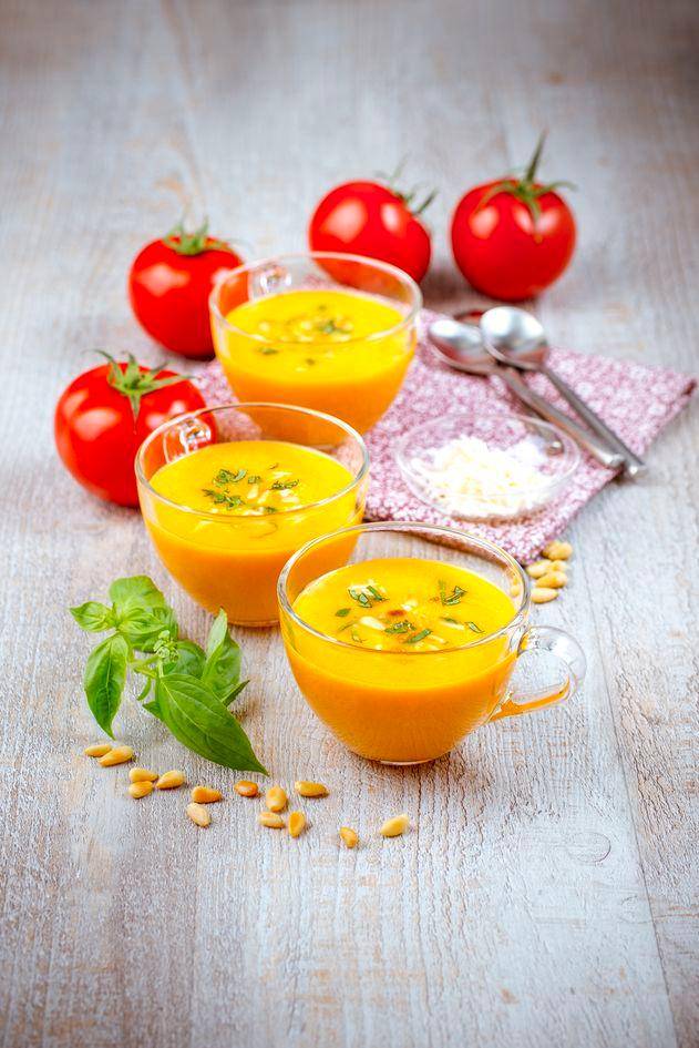 Crema de tomate con albahaca - Receta Perfectmix Cook | Tefal