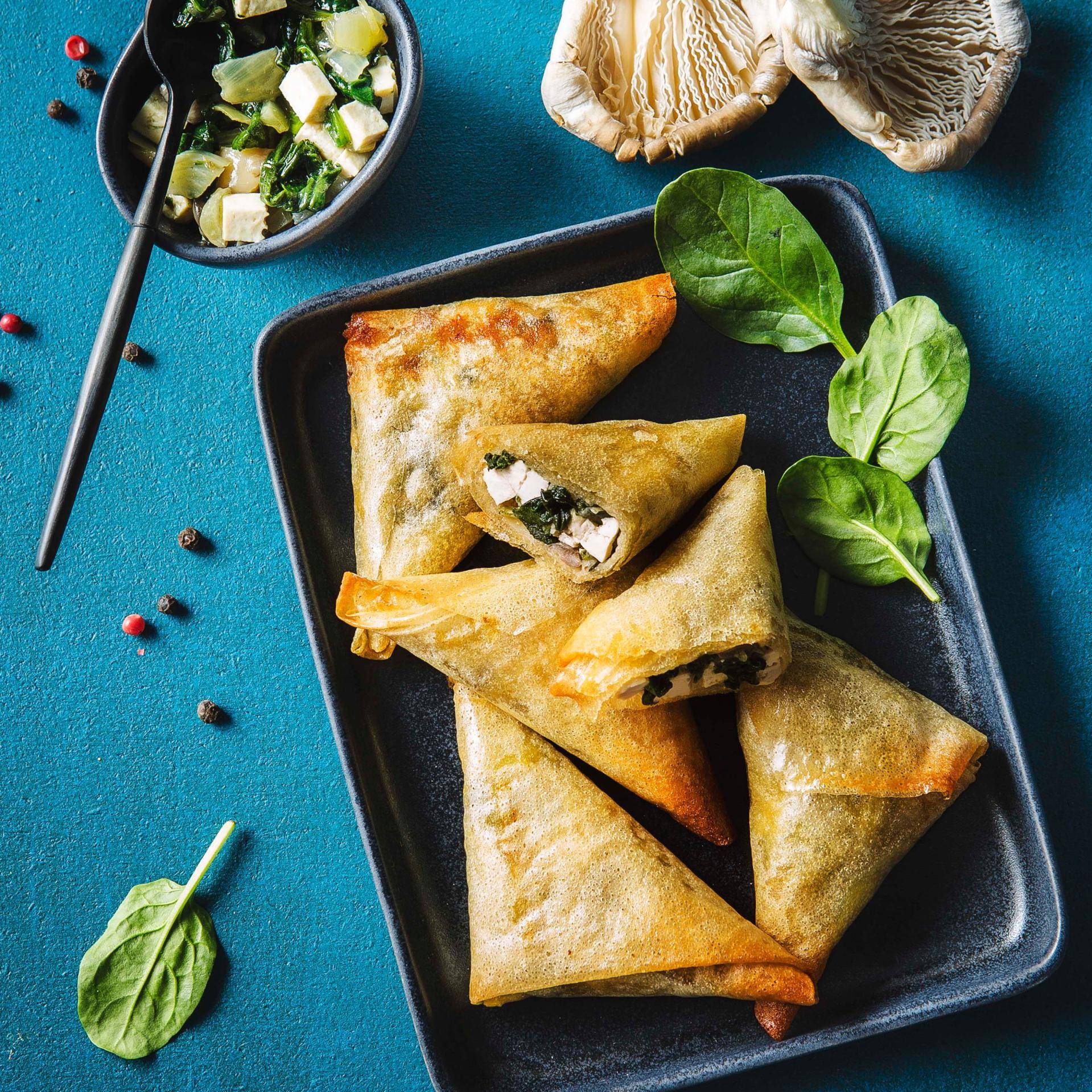 Samosas vegetarianas con tofu y espinacas - Receta undefined | Tefal