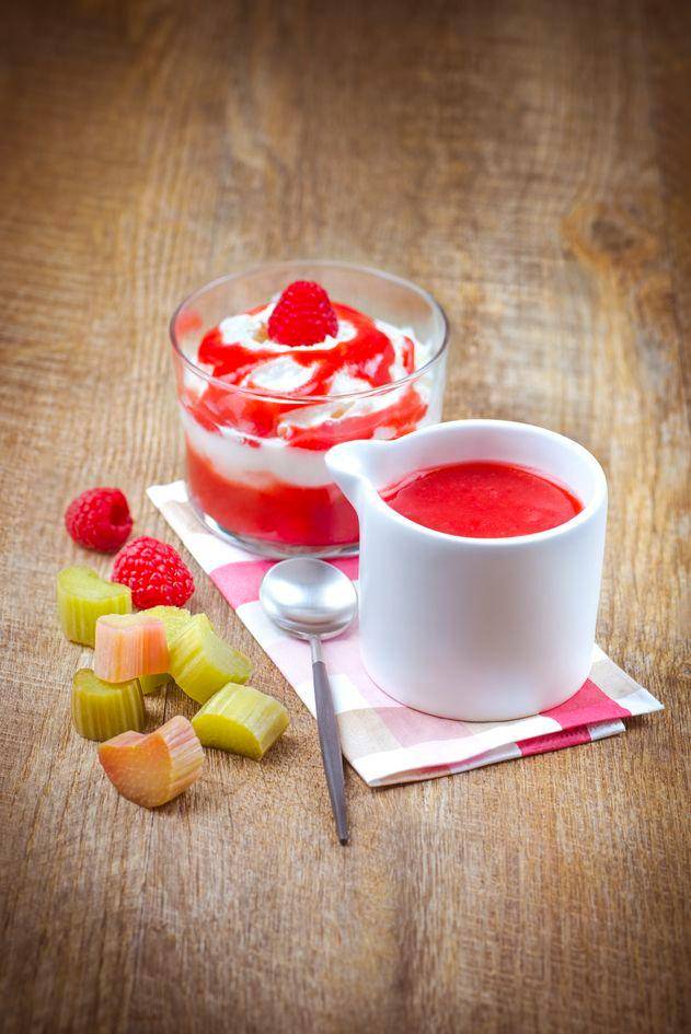 Coulis de ruibarbo con frambuesa - Receta Perfectmix Cook | Tefal