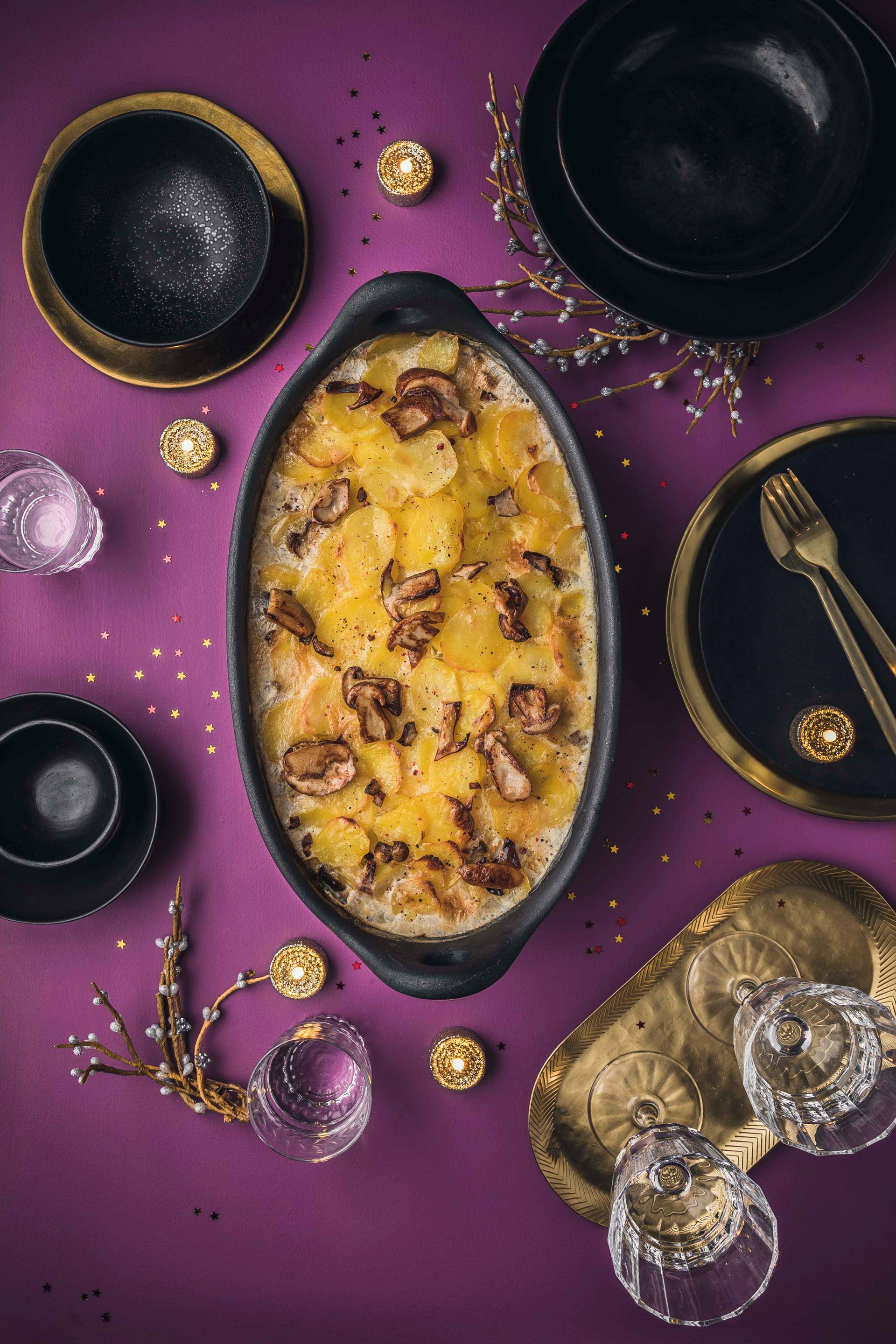 Patata gratinada con funghi porcini - Receta undefined | Tefal