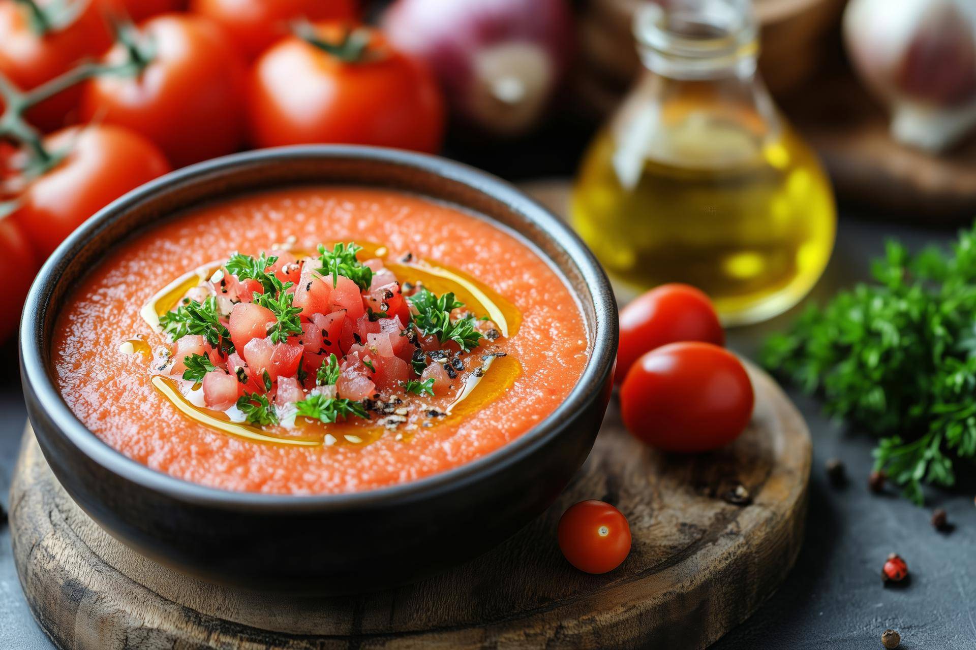 Gazpacho exprés - Receta Pancake Express | Tefal