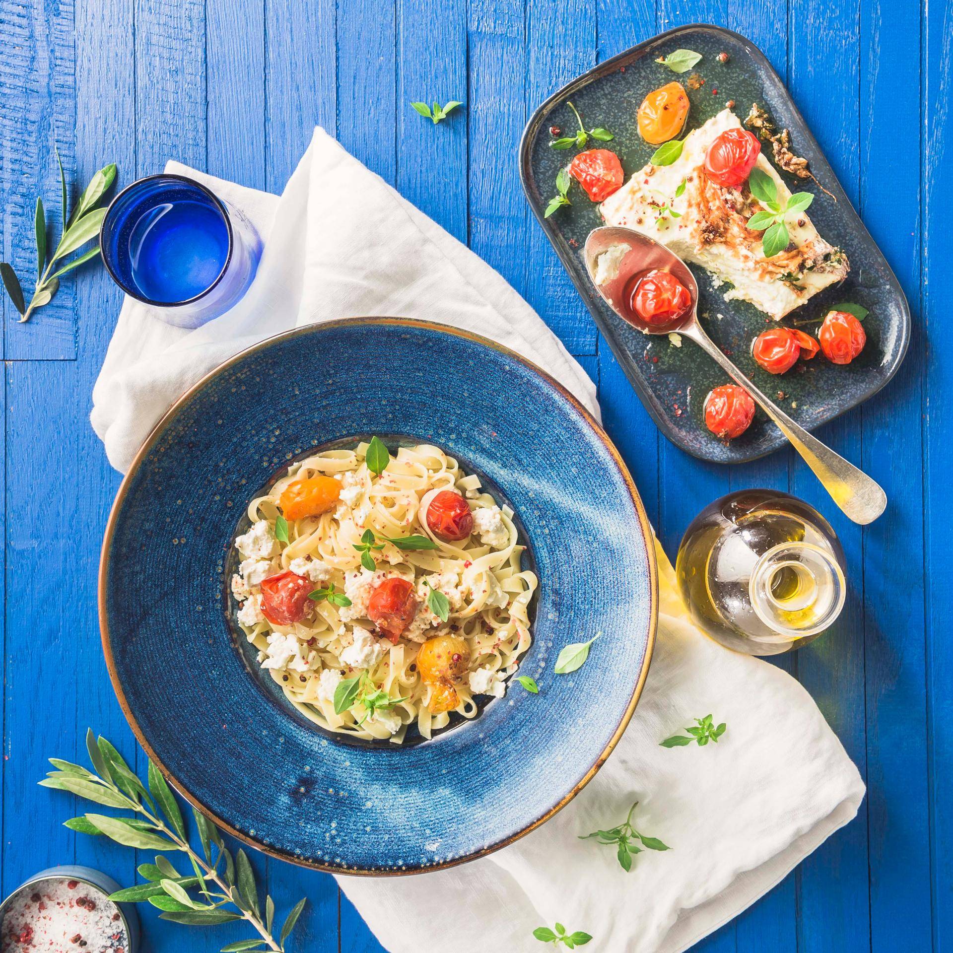Pasta con queso feta - Receta undefined | Tefal
