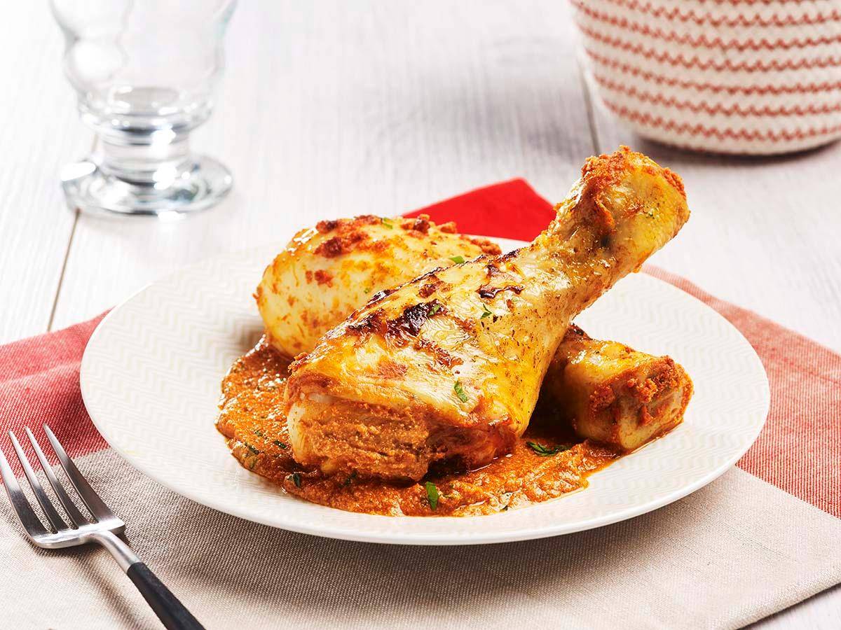 Muslos de pollo con tomate y pesto - Receta Actifry Genius | Tefal