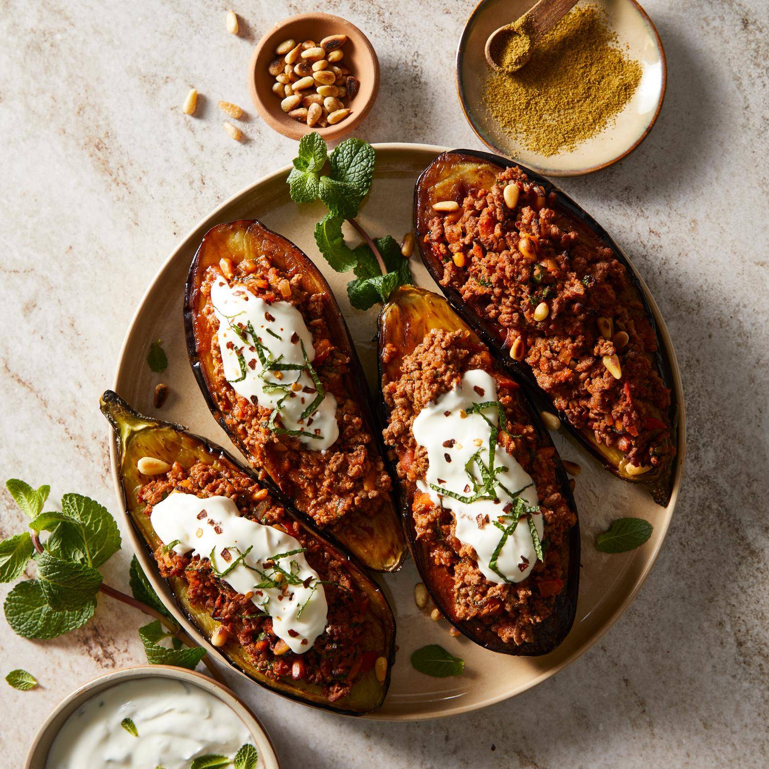 Berenjenas rellenas de ternera (Karniyarik) - Receta undefined | Tefal