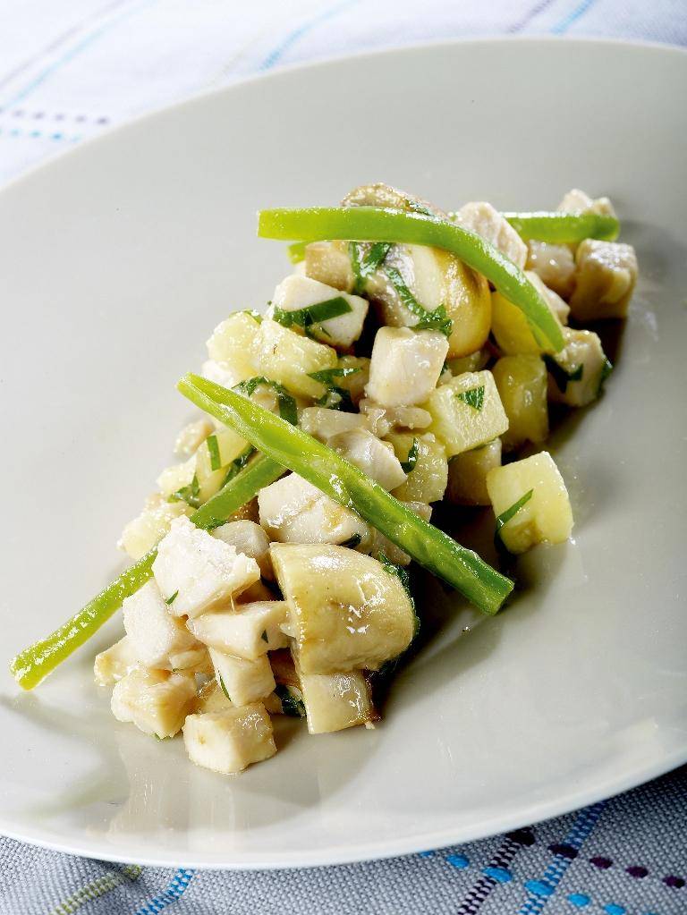 Filete de pollo con judías verdes, piña y mostaza - Receta Actifry 2 in 1 - 1.5kg | Tefal