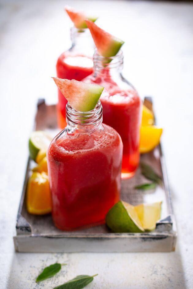 Zumo de sandía, naranja, jengibre y cúrcuma - Receta Perfectmix + | Tefal