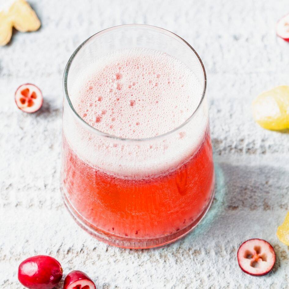 Cóctel de arándanos rojos, limón y jengibre - Receta Perfectmix + | Tefal