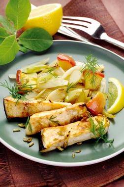Pez espada con hinojo y manzana - Receta Actifry Express 1kg | Tefal