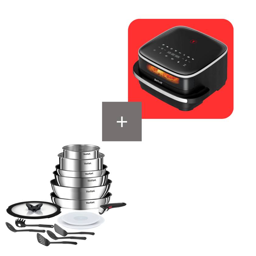 Pack Ingenio Emotion Set de 15 piezas con Easy Fry XL Surface Freidora de Aire