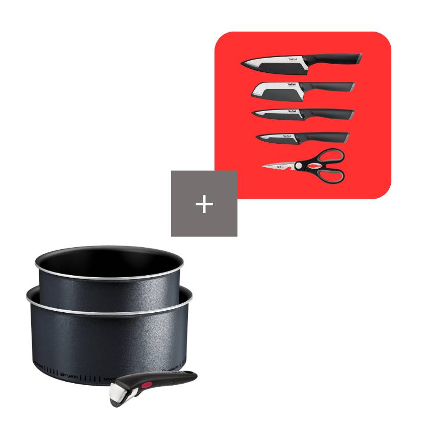 Pack Ingenio So'Light set de 3 piezas y set de 4 cuchillos comfort