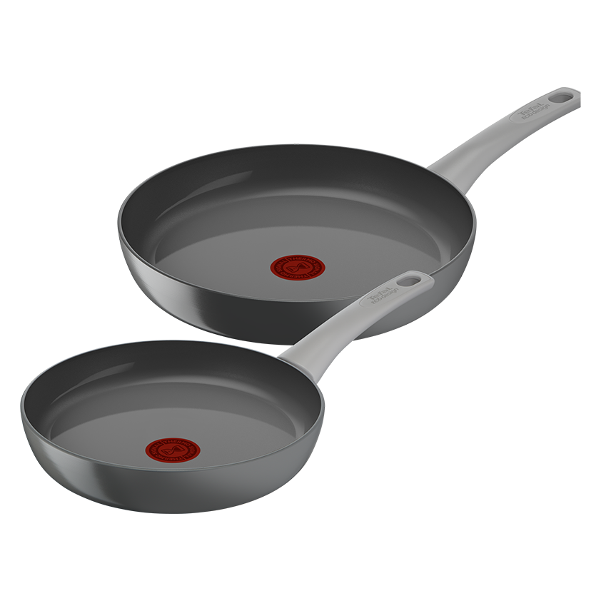 Pack set de 2 sartenes 24 cm/28 cm y wok 28 cm cerámica Renew On