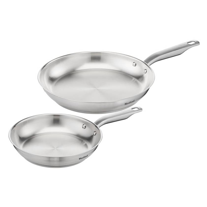 Pack set de 2 sartenes 24 cm/28 cm y wok 28 cm acero inoxidable Virtuoso