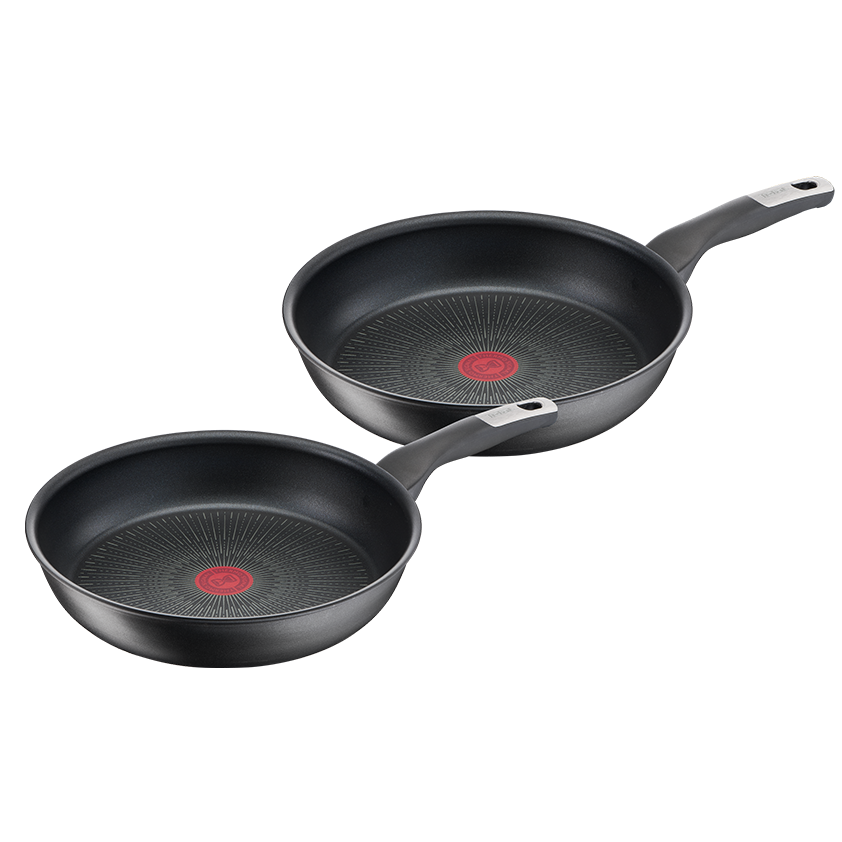 Pack set de 2 sartenes 24 cm/28 cm y wok 28 cm aluminio