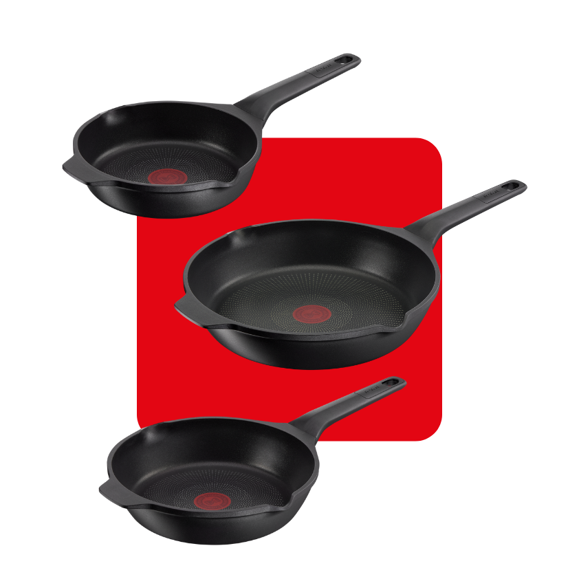 Pack set de sartenes 20 24 y 28 de aluminio fundido Robusto