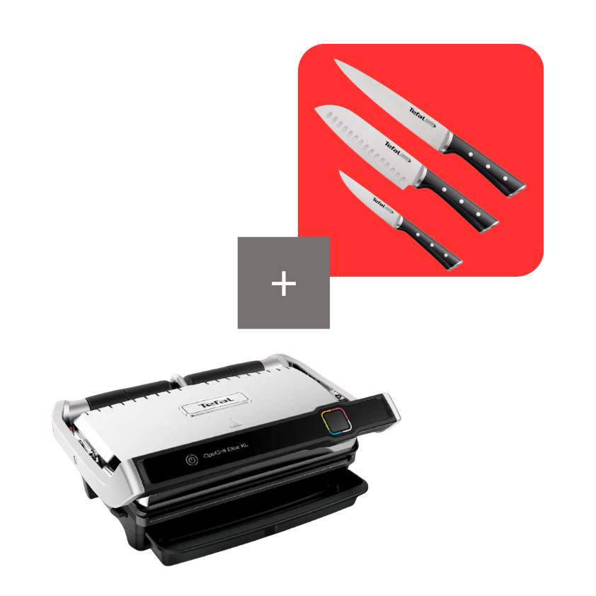 Pack Grill: Optigrill ELITE XL + Set 3 cuchillo ICE FORCE