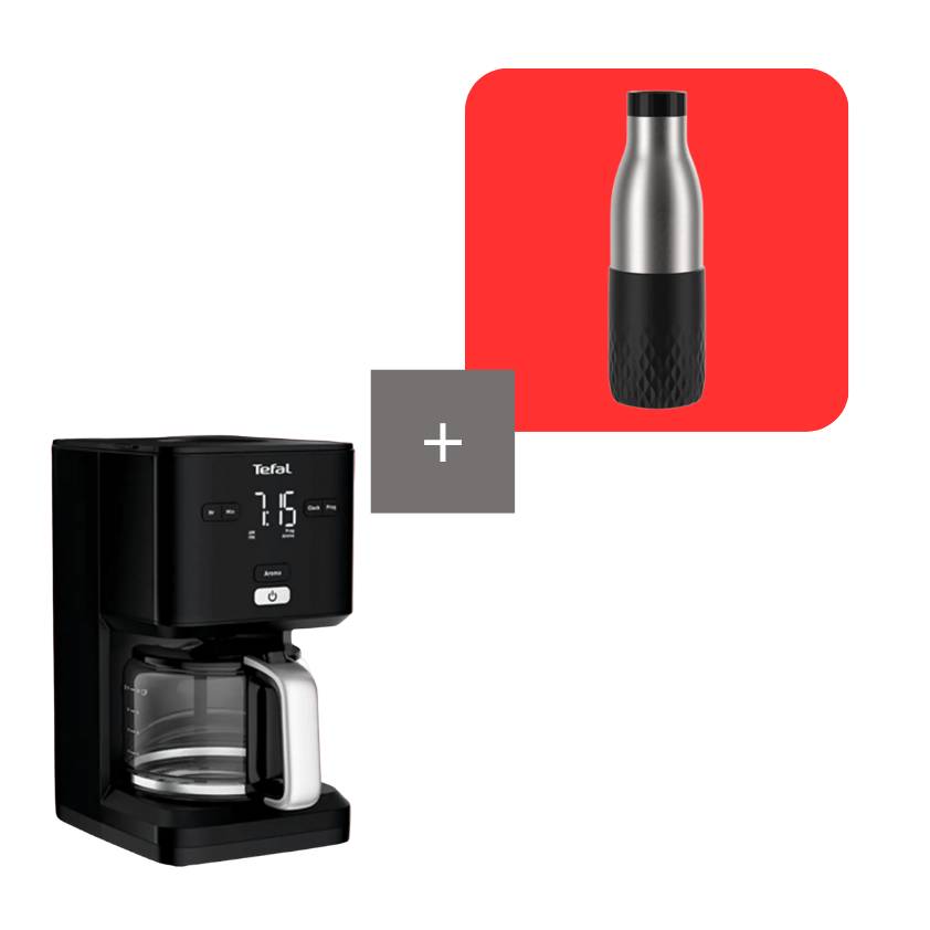 Pack cafetera de filtro Smart N Light con botella de hidratación Bludrop