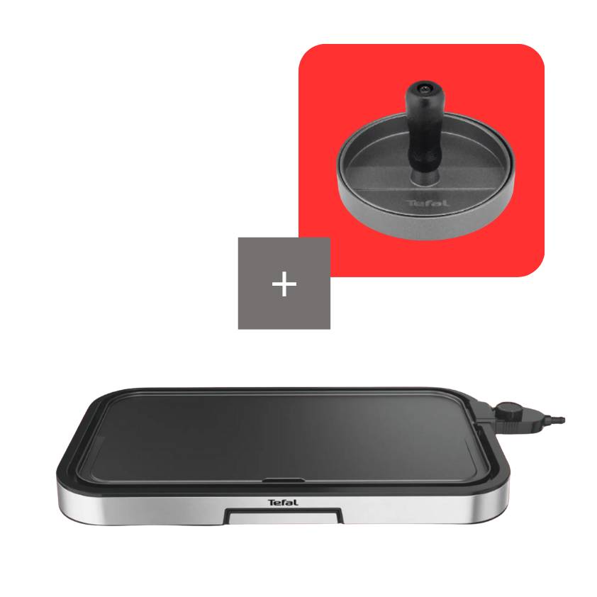Pack Giant Plancha XL con prensa para hamburguesa de regalo