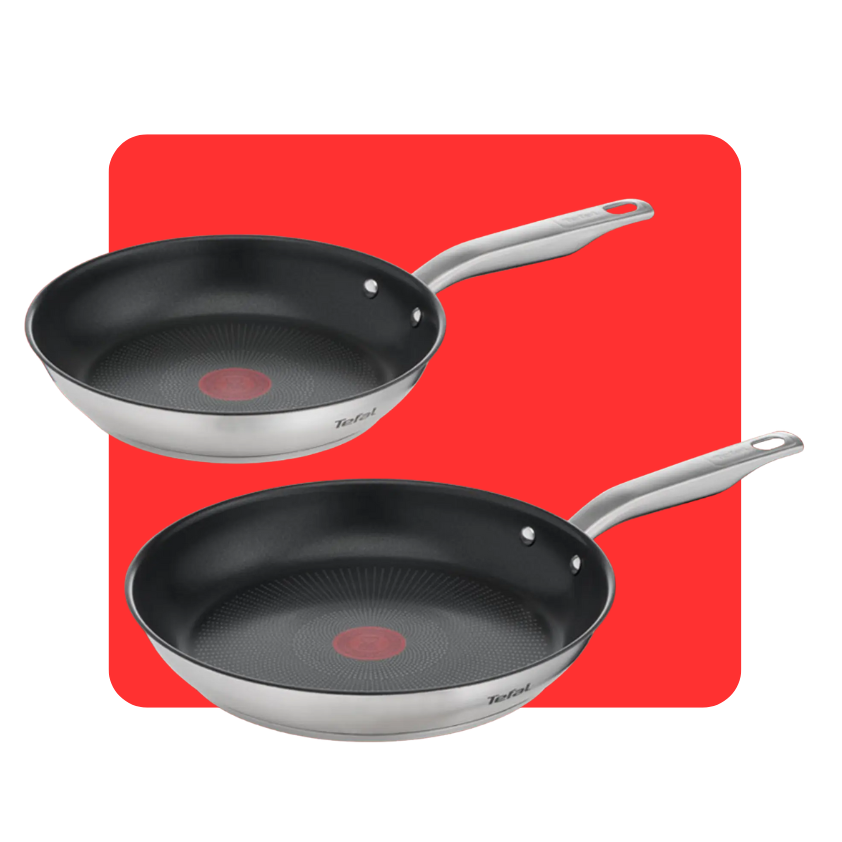 Pack set de 2 sartenes de acero inoxidable 28cm/24cm Virtuoso